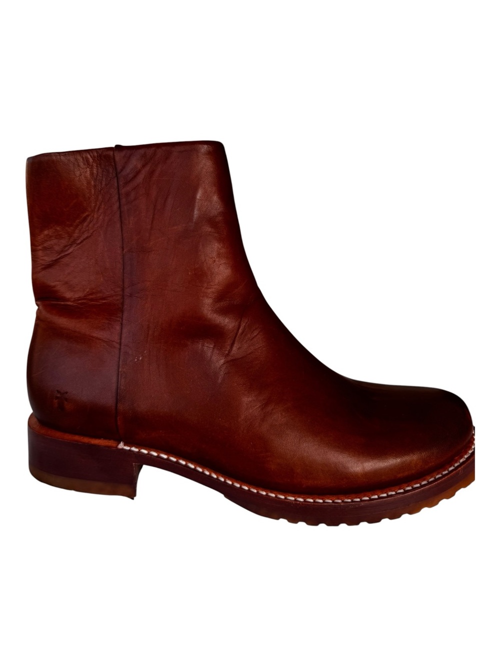 NWT Frye Veronica Brown Weatherproof Leather Front Range Side Zip Boots 8.5